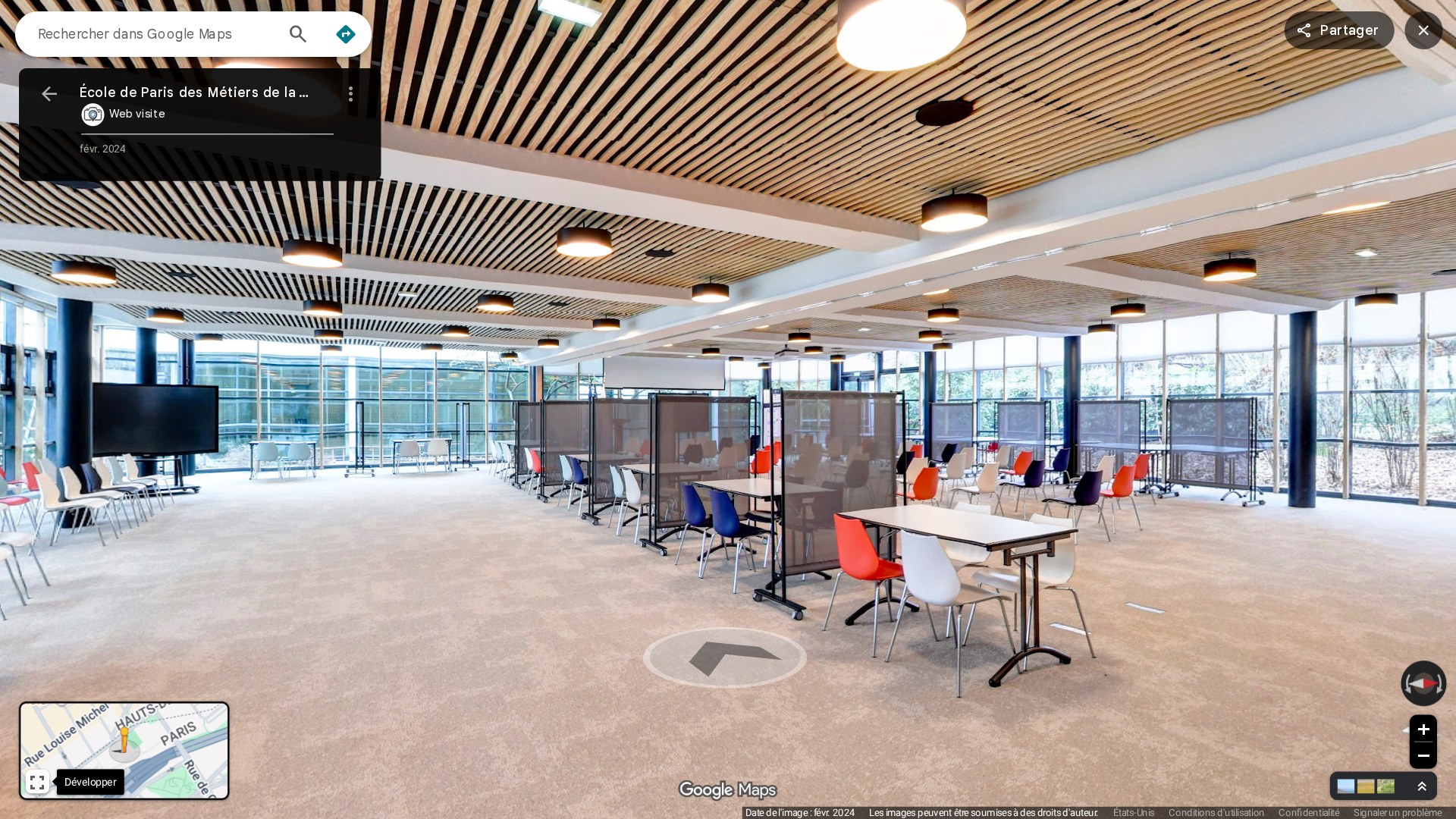 École de Paris des Métiers de la Table sur Google Maps