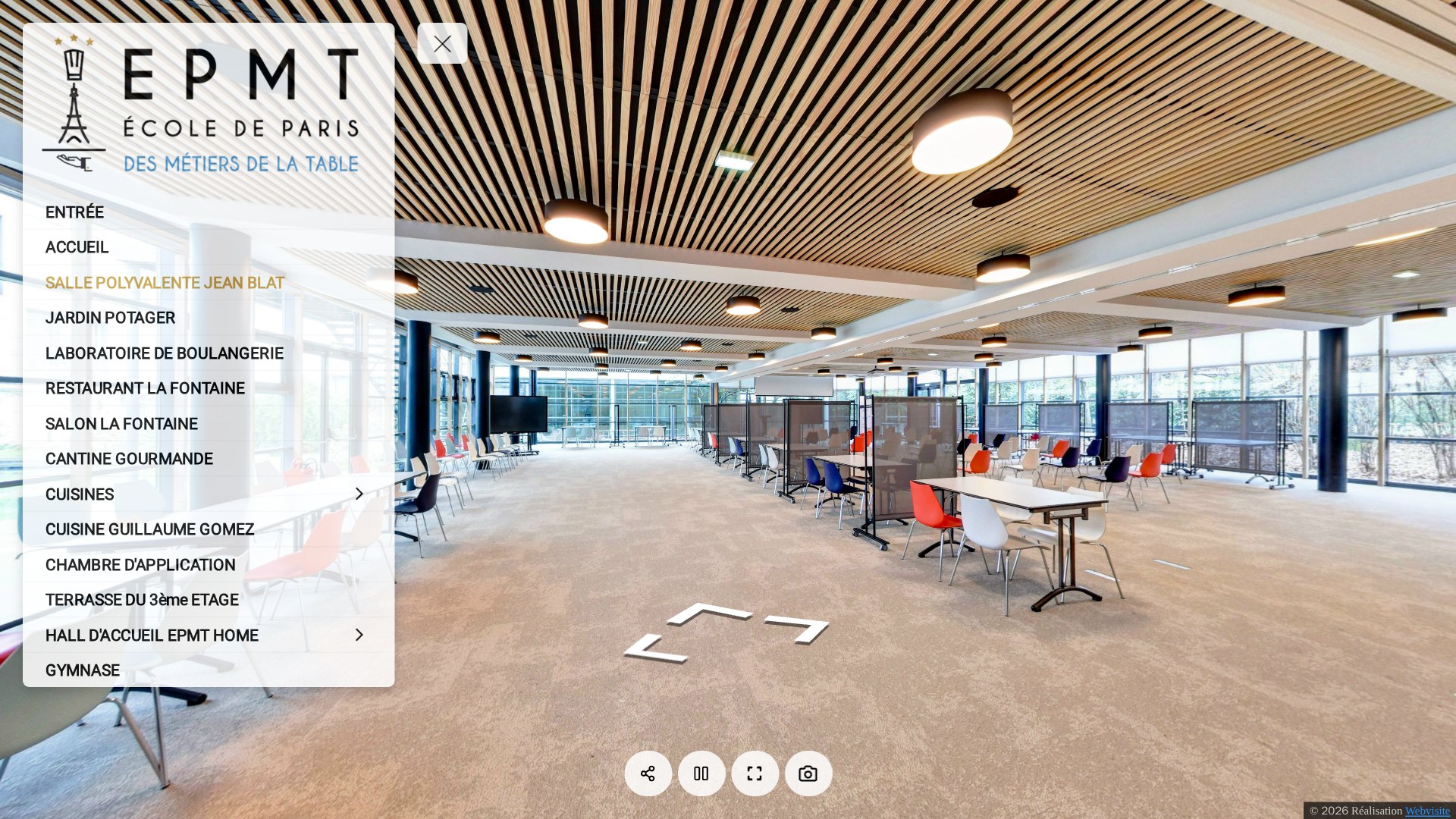 École de Paris des Métiers de la Table en visite virtuelle personnalisée